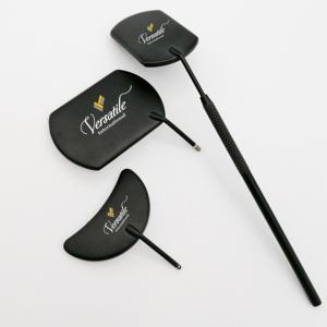 Pince à cils noire mate en forme de croissant carré en acier inoxydable de haute qualité en gros conçue sur mesure pour les extensions de cils - Product Image 1