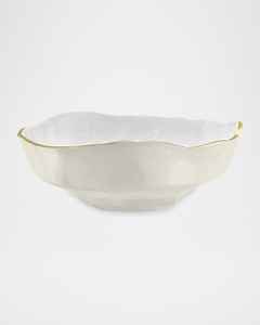 Bol en émail blanc pour fruits, artisanat métallique, accessoires modernes pour la maison - Product Image 2