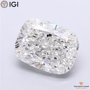 เพชร CVD ทรงคุชชั่น ความสะอาดระดับ VS1 สี F น้ำหนัก 4.00 กะรัต พร้อมใบรับรอง IGI เหมาะสำหรับใช้เป็นจี้ในชีวิตประจำวัน - Product Image 1