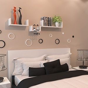 Set di 3 Mensole Galleggianti da Parete, Scaffali per Libri e Oggetti, Decorazione Casa, Mensole Espositive Fluttuanti - Product Image 5