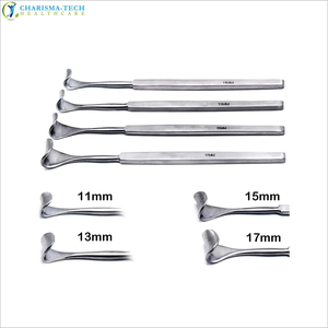 CHARISMATECH Premium Desmarres Lid Retractor de Acero Inoxidable Reutilizable con Diferentes Cuchillas para Oftalmología y Ojos - Product Image 3