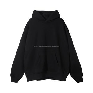 Sweat-shirts à capuche pour hommes, 360 grammes, tissés, respirants, logo personnalisé, motif uni, couleurs personnalisées, sans cordons, tricotés, vierges, impression - Product Image 4