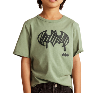 Customize Children Boys Girls Plain <b>TShirt</b> With Logo Label Solid Color Cotton T-shirt DTG Screen Printed Custom t Shirt Kids - Product Image 2