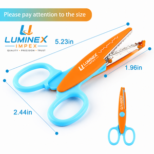 กรรไกรพัตฟอร์ด กรรไกรพัตฟอร์ดสีขาว กรรไกรขนาดเล็ก กรรไกรปักลายน่ารัก กรรไกรวงกลมสองสีขนาดเล็กจากเดเกน - Product Image 2