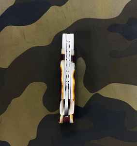 Couteau de camping de poche de haute qualité, best-seller de Product Palace LLC, en acier Damas de qualité supérieure, avec manche en os industriel. - Product Image 3