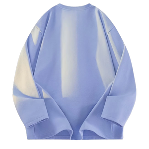 เสื้อยืดแขนยาวคอกลมผู้ชายแบบใหม่ มีซิปครึ่งตัว สวมใส่ง่าย สไตล์ลำลอง ทรงหลวม ราคาถูก - Product Image 2