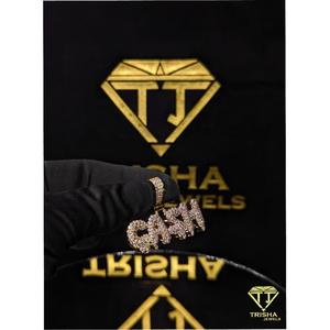 Colgante VVS Moissanite Diamond "CASH" Drip, chapado en oro de 14K, plata de ley 925, estilo hip hop, de Trisha Jewels - Product Image 5