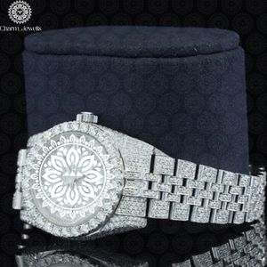 Montre de luxe pour homme Charm Jewells, bracelet en acier inoxydable, boîtier de 40 mm, cadran analogique, cristal saphir, mouvement mécanique, 10 bars d'étanchéité - Product Image 3