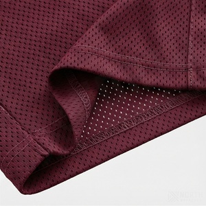 Shorts amples longs en polyester/coton sur mesure pour homme, avec logo brodé effet usé, taille mi-haute, style streetwear hip-hop, séchage rapide - Product Image 6