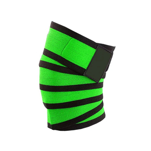Vendas para rodillas (par) con correa para sentadillas, levantamiento de pesas, powerlifting, prensa de piernas y entrenamiento cruzado - Vendaje flexible para rodillas de 39 pulgadas - Product Image 2