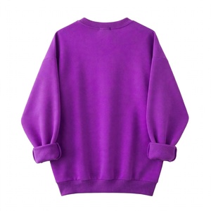<b>Women</b> Crew neck Sweatshirt <b>Red</b> Heart Graphic Print Heavyweight Fleece Drop Shoulder Pullover Casual Street wear Tops - Product Image 2