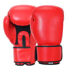Professional Synthetic Leather Heavy Duty Boxing <b>Gloves</b> Hook-and-Loop Closure <b>Moisture</b> Wicking Adjustable Wrist Strap for Unisex - Product Image 4