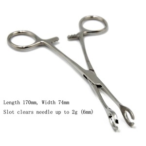 Surgical Steel Opening Closing Needle Ball Clamp <b>Plier</b> Different Open Shape Tweezers Piercing Professional Instrument <b>Set</b> - Product Image 4