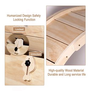 Rueda de ejercicio interior de madera natural de 37 pulgadas para gatos, cinta de correr de Fitness para una vida más larga, dispositivo de pérdida de peso - Product Image 6