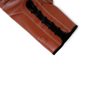 Gants de boxe professionnels de haute qualité en cuir véritable, rose, à lacets, personnalisés, pour l'entraînement et la compétition, gants de kickboxing - Product Image 5