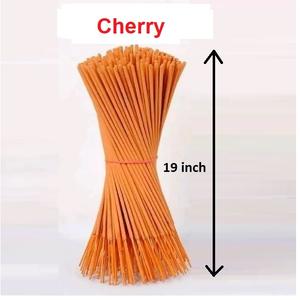 Bâtonnets d'encens de 19 pouces, approvisionnement en vrac de bâtons d'encens naturels de cerise les plus vendus (orange) - Product Image 1