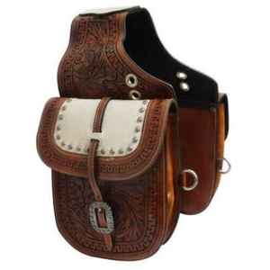 Bolsa de Sillín Profesional para Carreras de Caballos Estilo Western |   Acabado de Cuero de Lujo |   Mejor Precio, Suministro OEM, Logotipo Personalizado, Calidad de Exportación, Venta al Por Mayor - Product Image 1