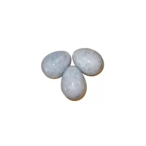 Huevo Yoni de Calcita Azul Natural, Piedra Semipreciosa de Jade para Protección Energética, Ejercicio Vaginal, Tallado con Diseño Feng Shui - Product Image 4