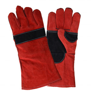 Gants de soudage en cuir véritable pleine fleur pour adultes, personnalisables, en cuir de vachette, pour hommes et femmes - Product Image 3