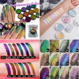 Paleta de Sombras de Ojos con Cambio de Color Camaleón, Alta Pigmentación, Brillo Metálico, Polvo Brillante Multichrome, Maquillaje de Ojos Cruelty Free - Product Image 4
