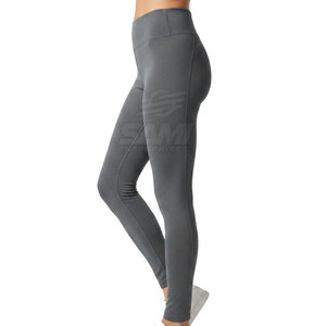 Custom Logo Printed Design Women <b>Leggings</b> <b>Slim</b> Fit Elastic Waist Solid Breathable Eco-Friendly Factory Direct Sale Yoga Gym Wear - Product Image 4