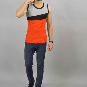 CAROLINA LEATHER INDUSTRY Camiseta sin Mangas para Hombre, Estilo Casual y Deportivo, Cuello Redondo, Spandex/Algodón, Diseño a Cuadros, Transpirable, 180g, Lo Más Popular - Product Image 3