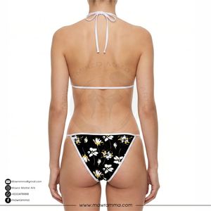 Traje de Baño Floral de 2 Piezas para Mujer, Bikini Triangular Sexy, Ropa de Playa Premium de Verano, Conjunto de Bikini Personalizado por Sublimación, Marca Mawra OEM - Product Image 2