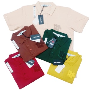 100% coton hommes pour chemise solide respirant décontracté à manches courtes tricoté tissu vêtements de travail en vrac pour les affaires conception personnalisée - Product Image 5