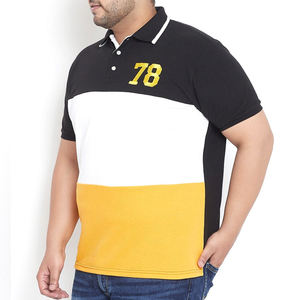 Polo piqué noir à manches courtes pour homme, couleur unie, tissu tricoté décontracté, coupe classique, en promotion - Product Image 6