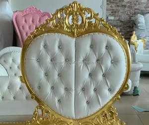 Phong cách Pháp Ghế sofa đơn Cung điện đám cưới tình yêu ghế phong cách Châu Âu Vua ghế câu lạc bộ chạm khắc trang trí cao trở lại hình ảnh - Product Image 4