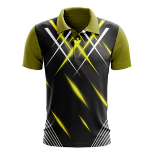 Chemises polo pour hommes de haute qualité, faible MOQ, chemises polo de sport personnalisées sublimées, tissu polyester - Product Image 1