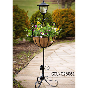 Lámpara Solar para Jardín con Cesta de Fibra de Coco - Product Image 2