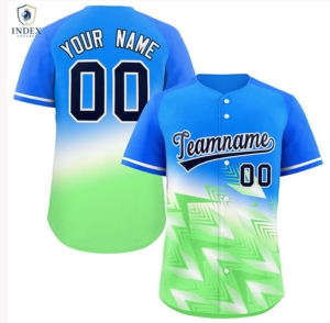 Index Apparel Custom <b>Baseball</b> Jersey Unisex Adult Short Sleeve Sublimated Gradient Color Moisture Wicking Team Name Number - Product Image 5