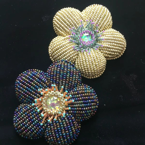<b>Bag</b> <b>Charms</b> With Seed Beads Custom Beaded Embroidery Seed Beads Beaded Embroidery Purse <b>Charms</b> Handmade - Product Image 1