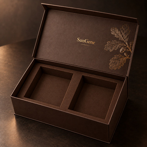 Caja Rígida de Roble para Guardar Vasos de Whisky sin Tallo (Par) - Product Image 2