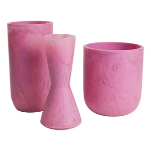 Jarrón de Resina para Decoración del Hogar, Tamaño Corto Disponible, Maceta Bonita con Flores Artificiales - Product Image 4