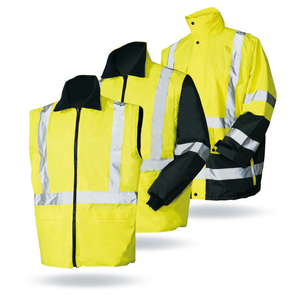 Chaqueta de Motocicleta Reflectante de Seguridad LX927, Chaquetas Amarillas de Alta Visibilidad, Seguridad - Product Image 6