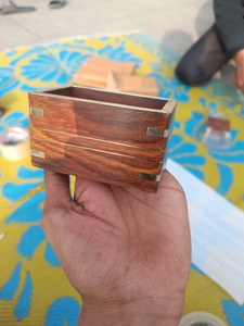 Wooden Square Coaster Non Slip Drink Mat Traditional Chinese Design for Home <b>Table</b> Decoration by TIMELESS CRAFT - Product Image 5