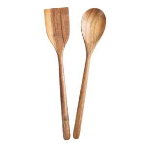 Juego de Espátulas de Madera, Diseño Clásico, Ecológicas, Duraderas, Utensilios de Cocina, Capacidad de 10 ml, para Cocinar, Remover y Servir - Product Image 5