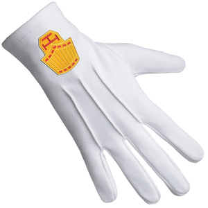 Gants Master Blue Lodge 100% Coton Couleurs Personnalisables Patch Blanc Bords Bleus Utilisation Quotidienne Extérieure Durables Respirants - Product Image 2