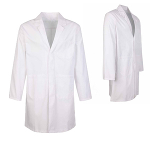 Blouse de laboratoire unisexe sans couture en tissu personnalisé de haute qualité, respirante, en coton, uniforme de médecin, tenue professionnelle d'hôpital - Product Image 6
