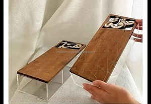 Mabkhara Decorada, Quemador de Incienso Árabe para Eid y Ramadán, Regalo Árabe de Lujo, Hecho a Mano con Madreperla - Product Image 4