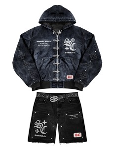 Sweat-shirts à capuche zippés pour hommes Saint Grave Raspberry Avenue Special One SunoCate, style streetwear, imprimé surdimensionné, style automne - Product Image 5
