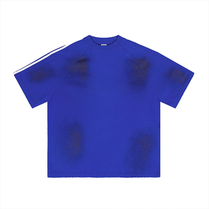 Camiseta de Cuello Redondo de Alta Calidad 100% Algodón 220 Gsm, Camiseta Unisex para Hombre con Impresión de Logotipo Personalizado y Etiqueta - Product Image 6