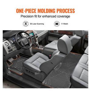 Per Ford F-250/F-350/F-450 tappetini auto da 2017 2022 Set 3 pezzi per auto tappetini - Product Image 3