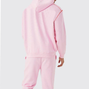 OEM ODM Men's Hooded Tracksuit Set Custom Logo Cotton Fleece <b>Hoodie</b> and Jogger Sweat Suit Wholesale Made in Pakistan - Product Image 3