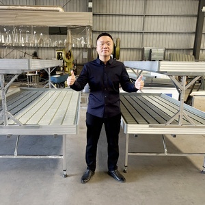 農業用 水耕栽培システム 及び 育苗用 大型 4x4 4x8 2x4 プラスチック製 湛水・排水テーブル エブアンドフロー トレイベッド 蓋付き - Product Image 3