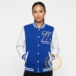 Chaqueta Universitaria Zeta Phi Beta Personalizada de Algodón de Alta Calidad, Transpirable, con Letras Bordadas y Escudo, Ropa de Sororidad - Product Image 4