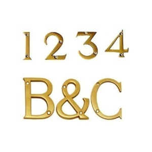 Letras y Números de Metal Cepillado de Acero Inoxidable, Logotipo Personalizado Cortado con Láser, Letrero de Pared para Recepción - Product Image 1