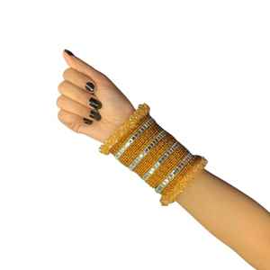 Ensembles de bracelets Churi à faible MOQ pour filles, style élégant, bracelets Churiyan indiens faits à la main, bijoux pour femmes disponibles à prix abordable - Product Image 1